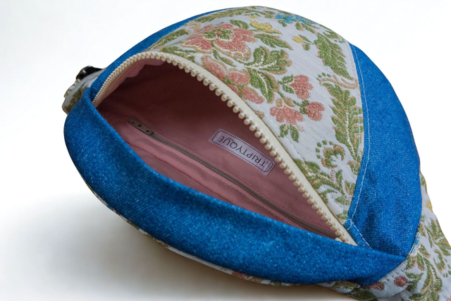 Banane jean et jacquard - M