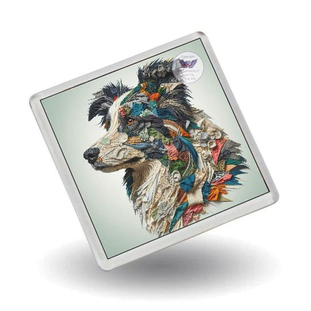 Artistic dog print Fridge Magnet (D37)