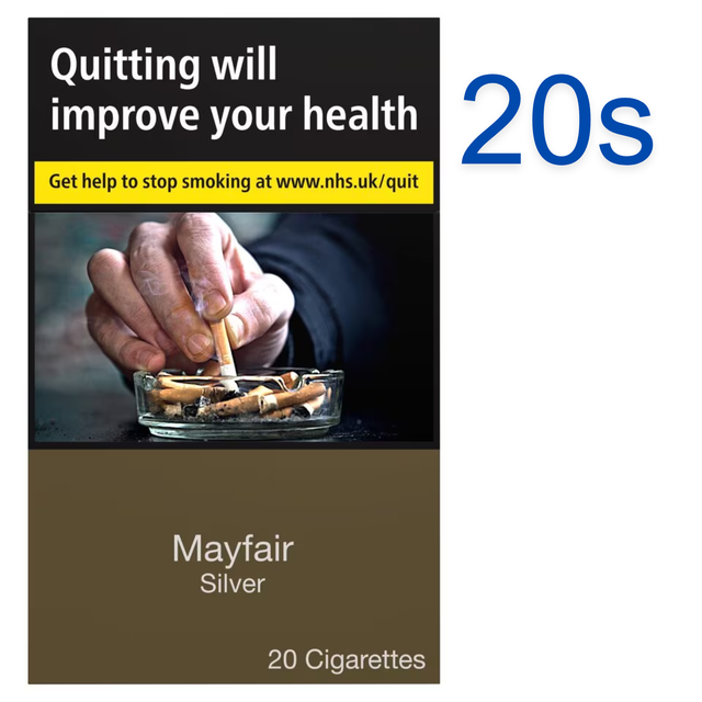  Mayfair Silver Kingsize Cigarettes 20'S