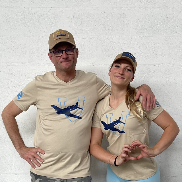 T-shirt Corsair sable col V Homme 