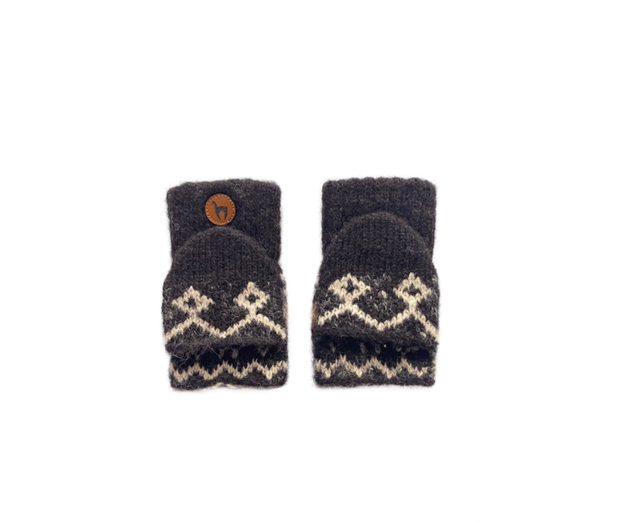 Alpaka Kinder Känguru-Handschuhe NATURA – 100 % Alpaka | APU KUNTUR