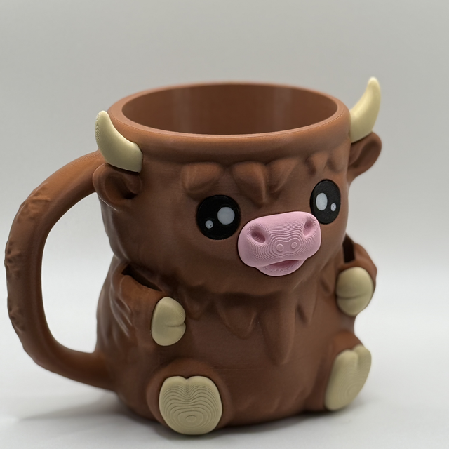 Highland cow icecream tub holder 