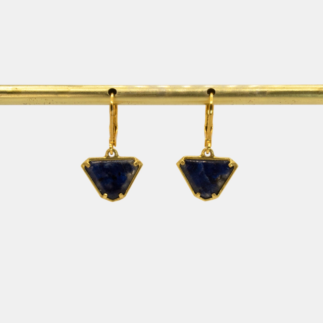 Boucles d'oreilles sodalite - JELANI