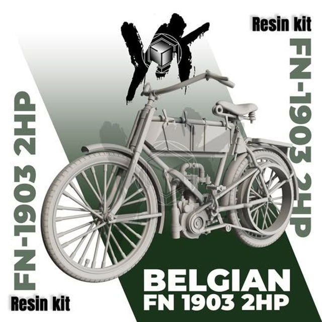 YK 3D Home - FN 1903 motorcycle (1/35, 1/48/ 1/72 and 1/87)