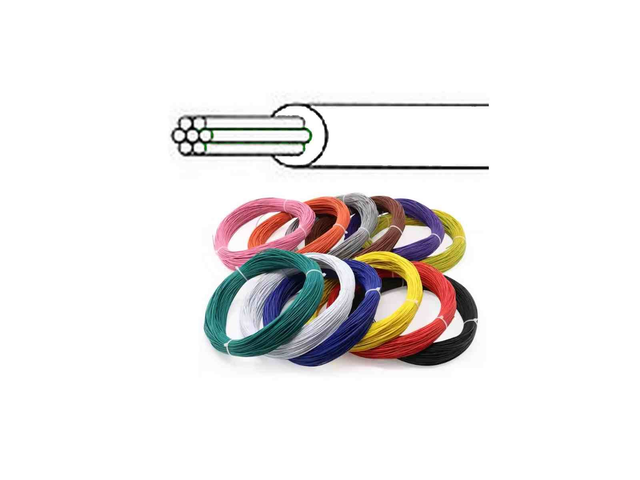 Fil de câblage 10 ml FC50BL 0,50 mm² souple blanc