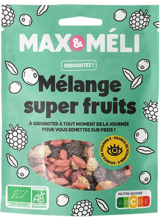 Mélange Super Fruits Bio 125g | Max &amp; Méli Encas