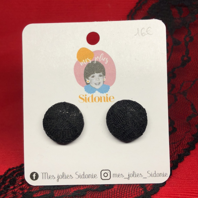 Mini Sidonie noir dentelle noire