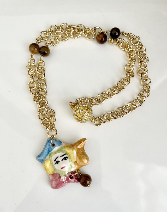 Collana Trinacria in ceramica