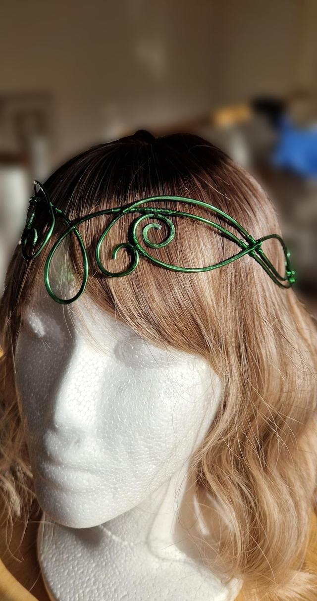 Elfenkrone "Grüner Garten"  Diadem. Tiara