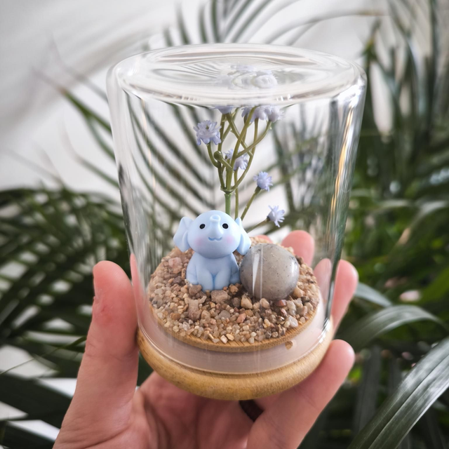 Ami protecteur - Éléphant (labradorite)