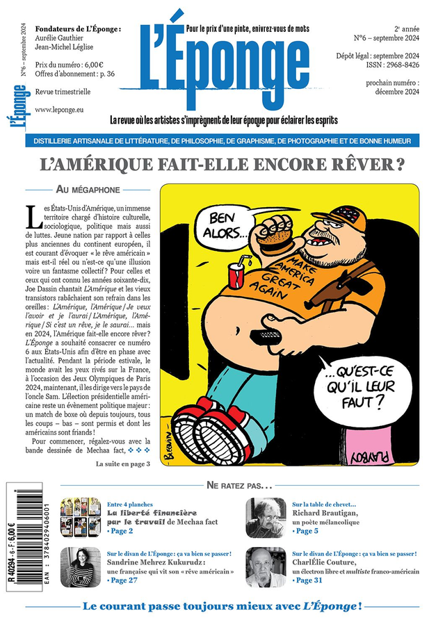 L'Éponge n°6 - septembre 2024 (version numérique en PDF)
