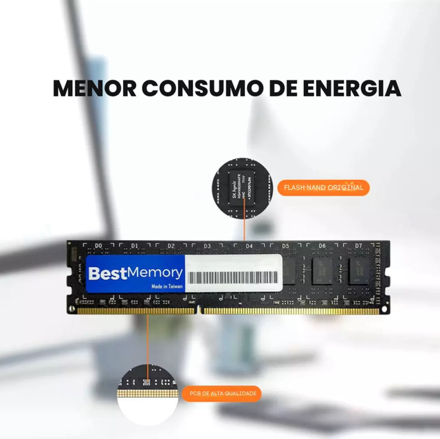 Memória RAM Para Desktop DDR4, Cap 16GB, 3200MHz, Best Memory, CL22, Preto - BT-D4-16G-3200V