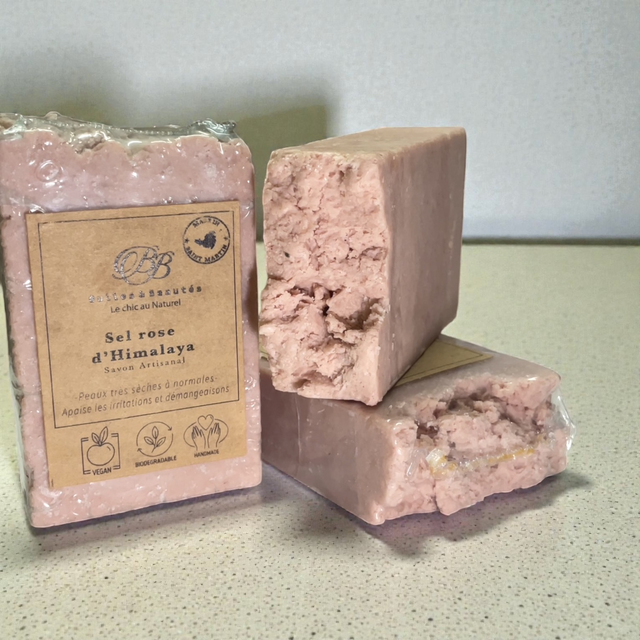 Savon Sel rose -PINK SALT SOAP