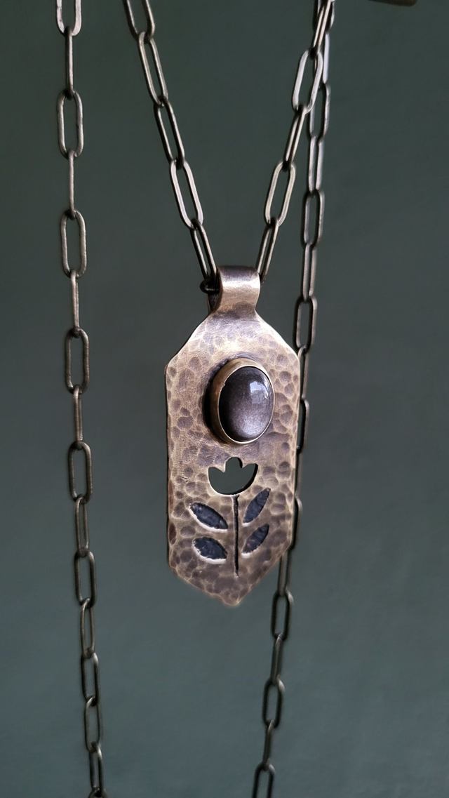 La Veilleuse - Obsidienne argentée