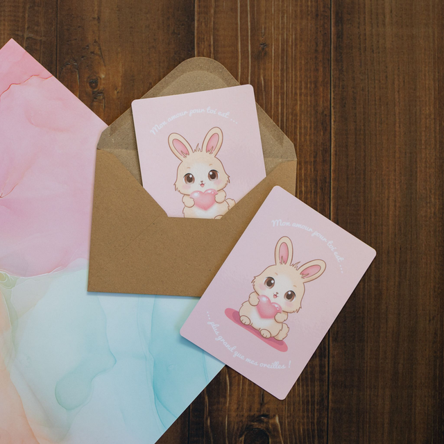 Cartes Lapin Mignon