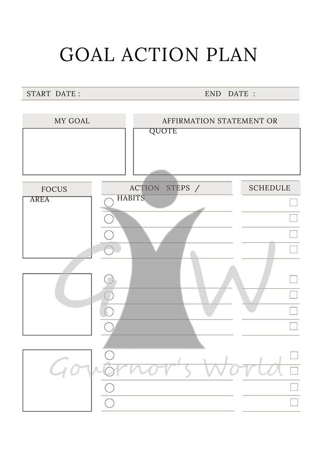 Reusable Personal Growth Planner