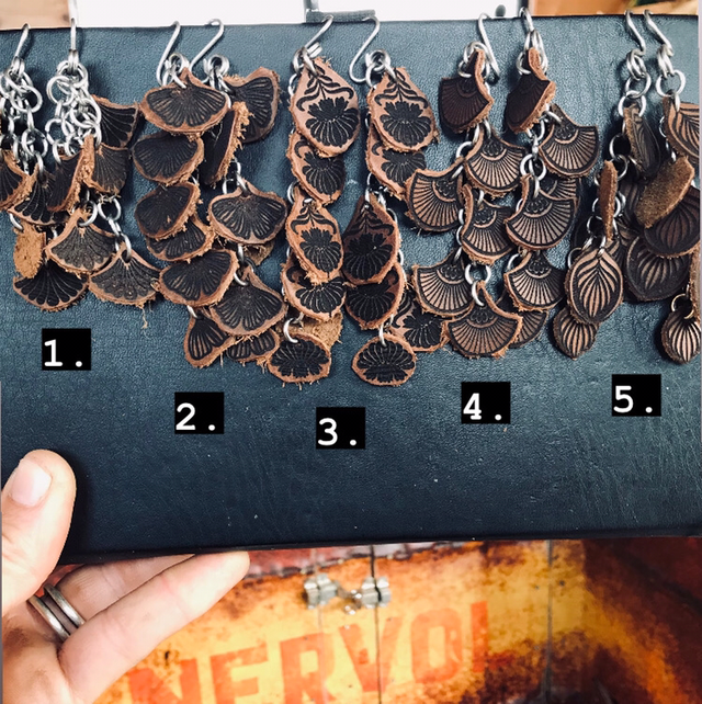 Boucle d’oreilles florales