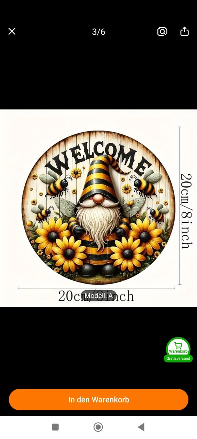 Dekoschild "Welcome"