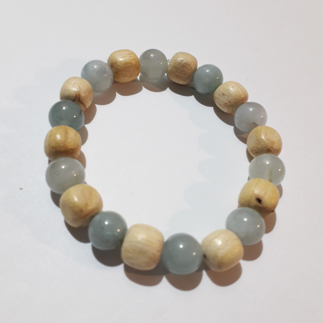 Aquamarine Palo Santo Bracelet 
