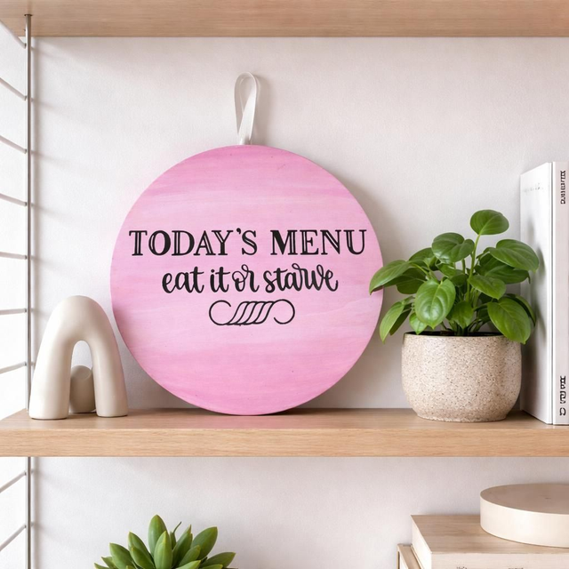 Small Round  wooden signs 