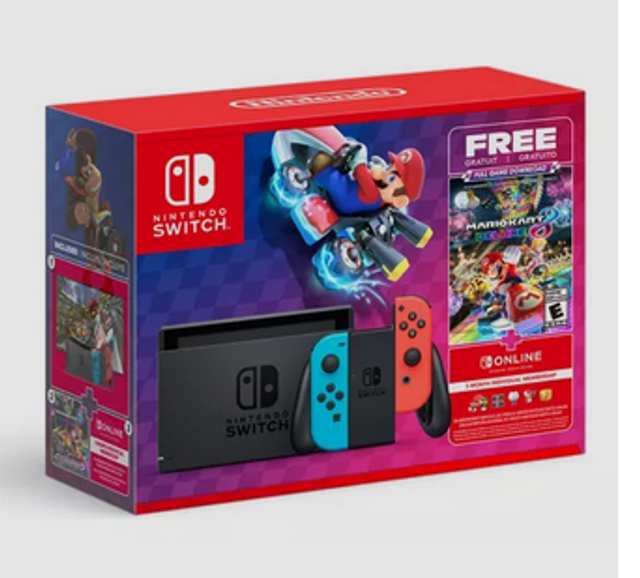 Consola Nintendo Switch Mk 8 Deluxe (Juego Digital + 3 M)