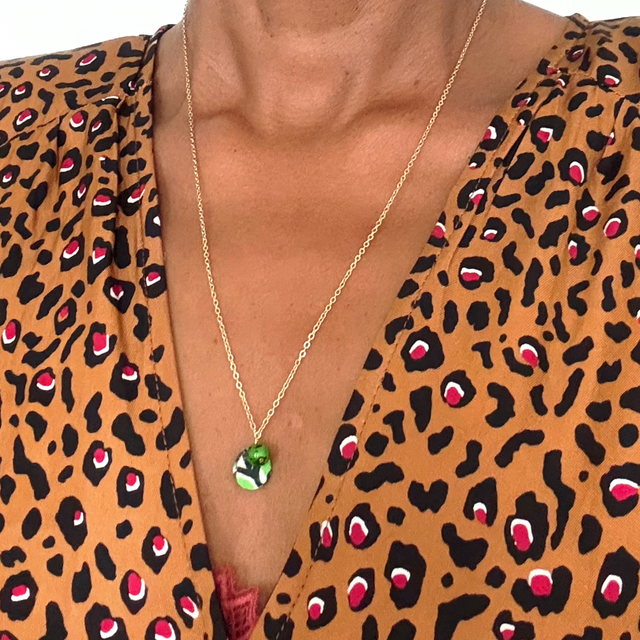 Collier fin pendentif 