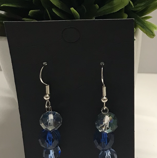 Blue Gloss Earrings-BGE4535