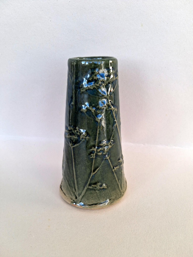 Green cone vase