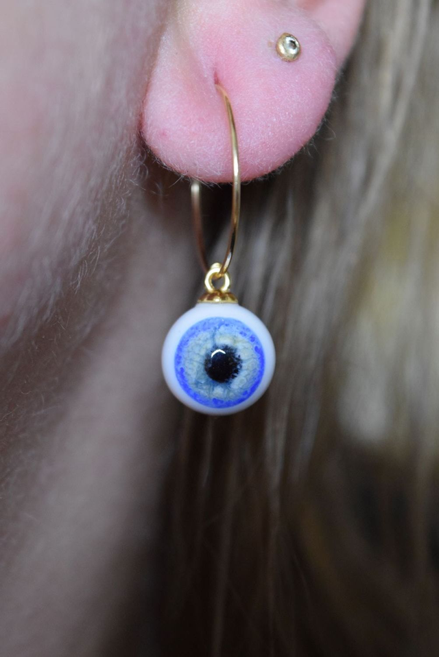 CRÉOLES OEIL DE GNOME MONTURE OR