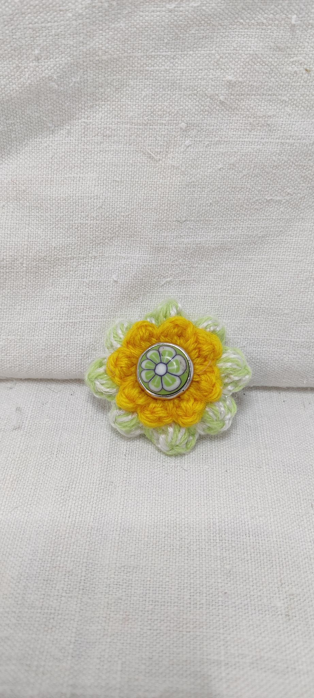 Barrette crocodile Amande douce