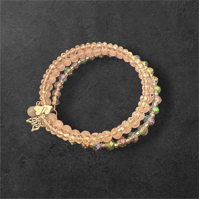 Rose Quartz Boho Style Bracelet