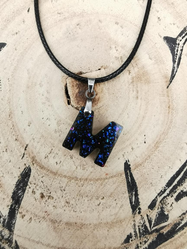 M paillettes bleues holo 