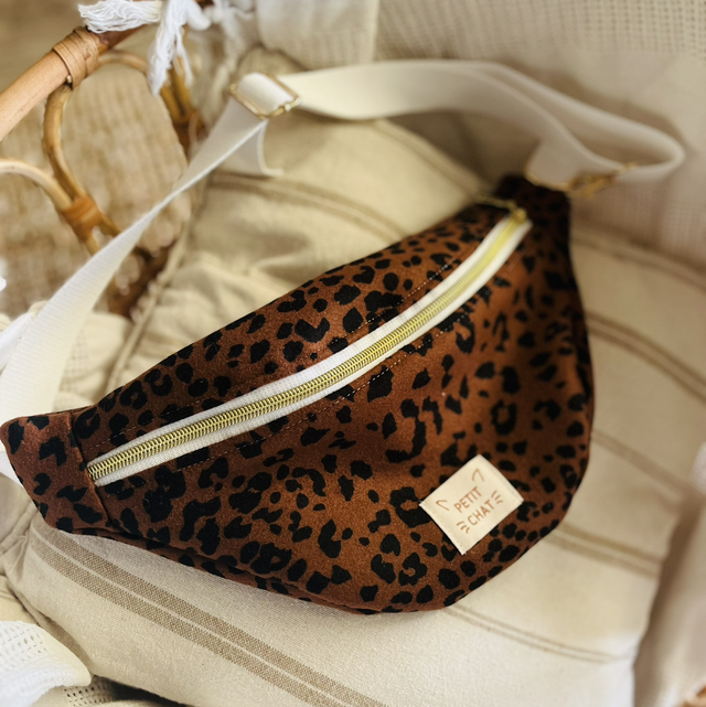 Sac banane léopard petit modèle