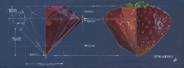 Struberry - limited edition Gilcée print on Inova paper