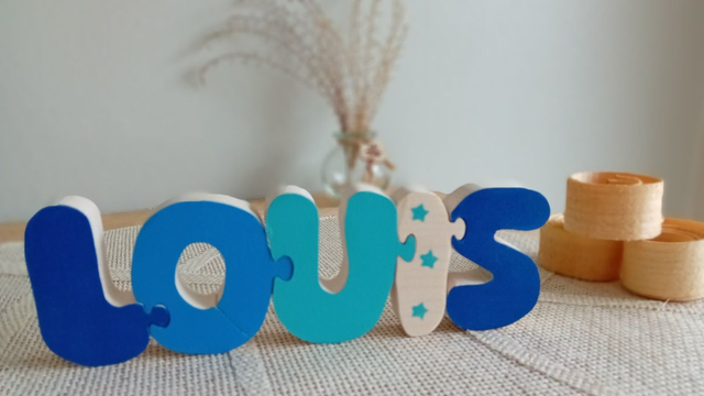 Puzzle prénom en bois – Personnalisé sur commande