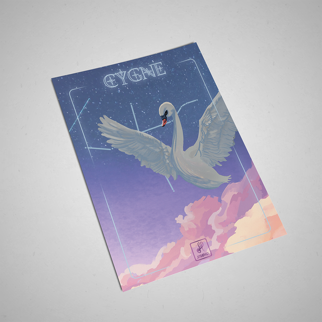 Print A5 : Cygne