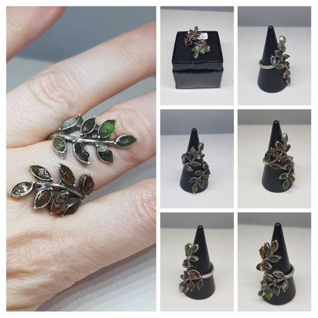 Autumn Leaves Seaglass Ring