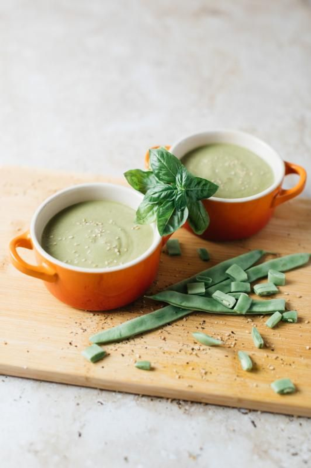 Crema de judías verdes planas con albahaca (1 l.)