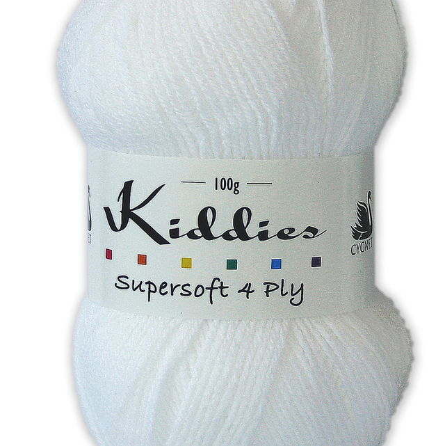 Kiddies 4ply White