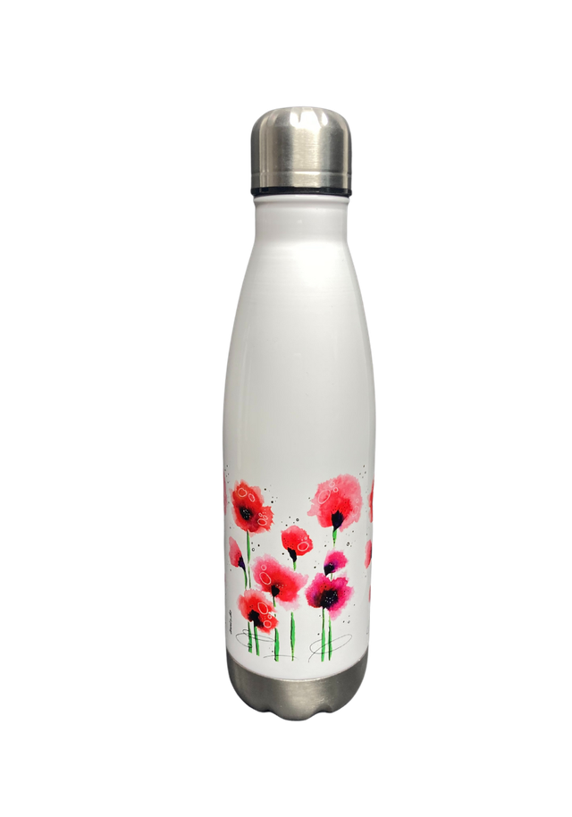 Thermosflasche "Mohnblumen"