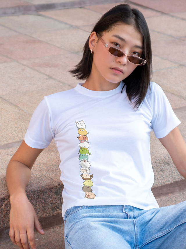 T-shirt Astro Kawaï - FEMME BLANC