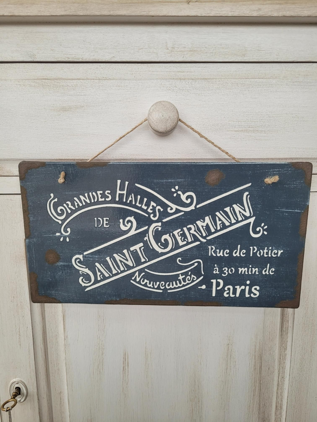 Plaque Émaillée "Halles St Germain"