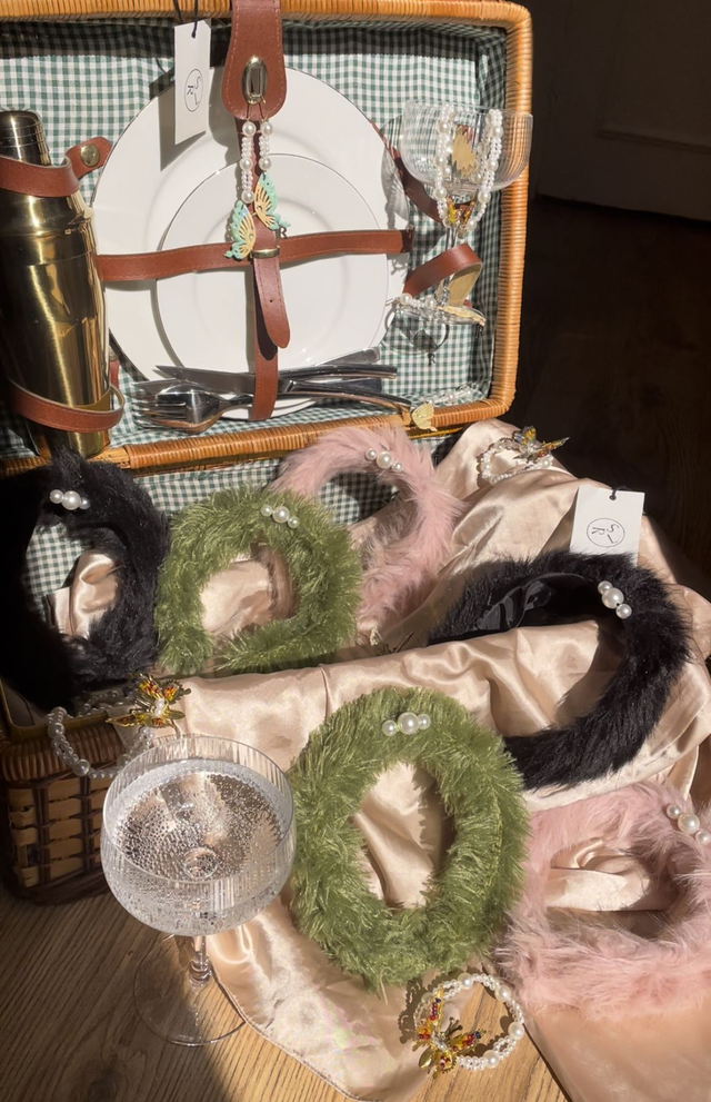 Serre-Tête - Fourrure Verte