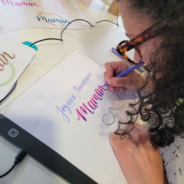 16/10 Mon projet calligraphié