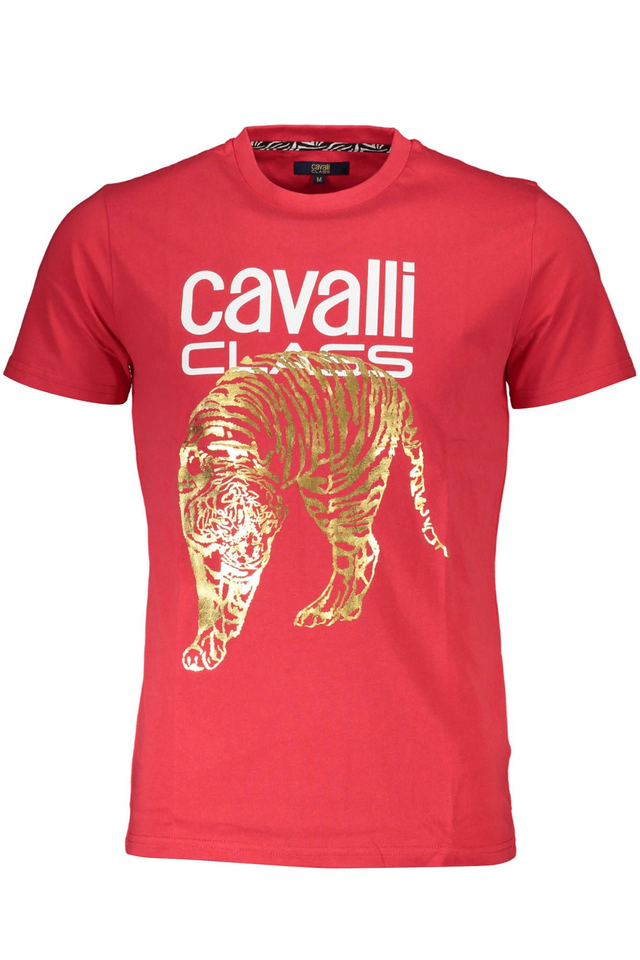 CAVALLI CLASS T-SHIRT MANICHE CORTE UOMO ROSSO