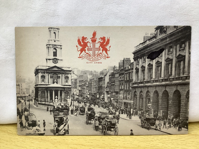 London Somerset House, Strand  - Raphael Tuck & Sons Heraldic Series Postcard Our Ref A157 £2.50