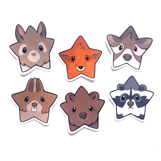 Forest Star Sticker Set