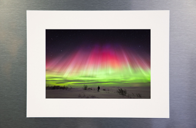 Photo &quot;Au pied du mur&quot; avec passe-partout