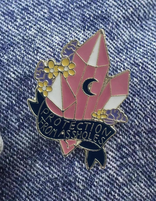 Protection from Assholes Pin Badge 
