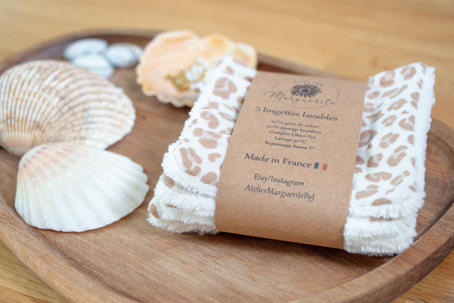 Les lingettes lavables toutes douces (lot de 5)